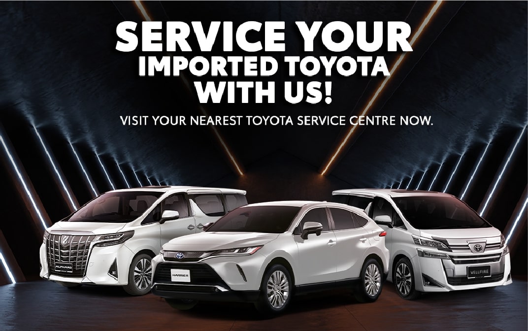 Service Imported Toyota Banner - Borneo Mobility